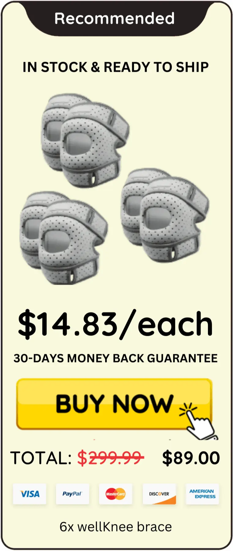wellKnee brace package price